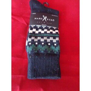 1 Pair Large Marc Ecko Cut & Sew Cotton Crew Socks 6-12